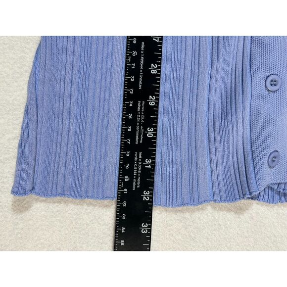 Princess Polly Janelle Light Ribbed Bodycon Button Down Shirt Dress S/M - Picture 8 of 8